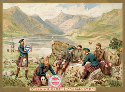 Partie de chasse, Loch Callater, Écosse - French School