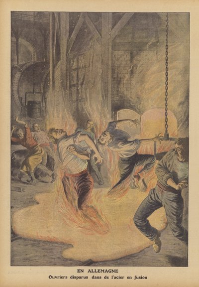 Ouvriers sidérurgistes tués par de l