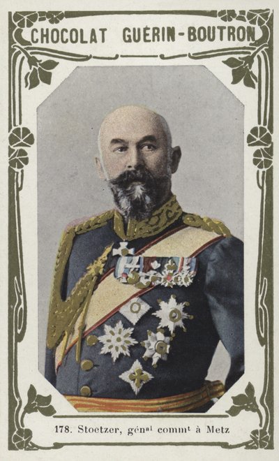 Stoetzer, général commandant à Metz - French School