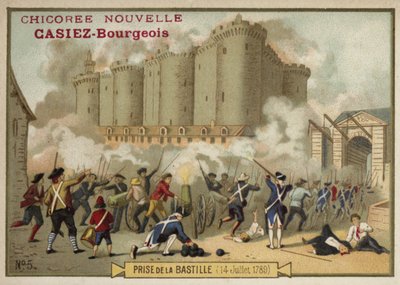 Prise de la Bastille, Paris, 14 juillet 1789 - French School