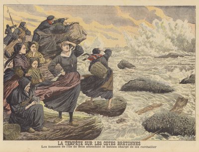 Tempêtes sur la côte bretonne - French School