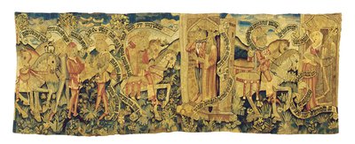 Fragment de tapisserie mythologique de Strasbourg - French School