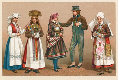Costume de Suède et de Norvège - French School
