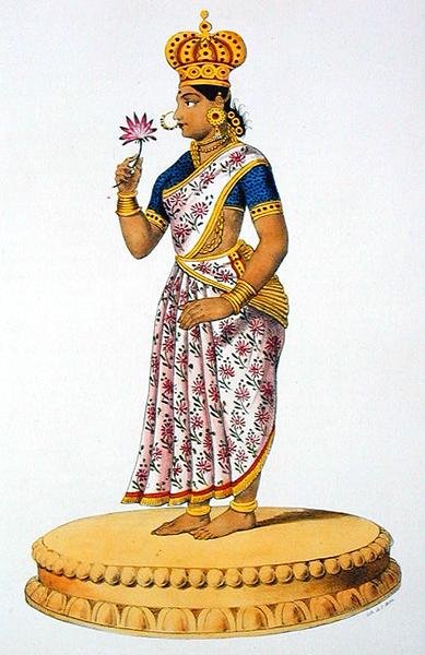 Tchitralekha épouse de Kouvera, gravé par C. de Motte (1785-1836) - French School