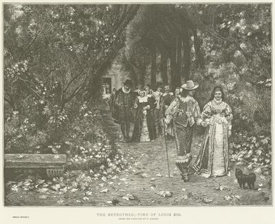 Les fiancés - French School
