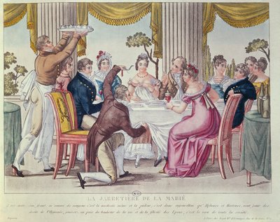 La Jarretière de la mariée, vers 1820 - French School