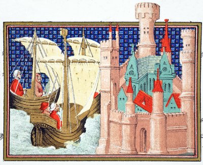 Le duc de Salisbury arrivant au château de Conway depuis l