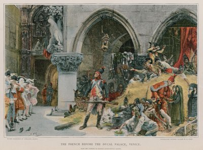 Les Français devant le Palais Ducal - French School