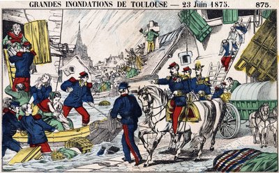 Les grandes inondations de Toulouse le 23 juin - French School