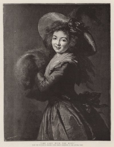 La Dame au manchon - French School