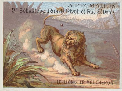 Le Lion et le Moucheron - French School