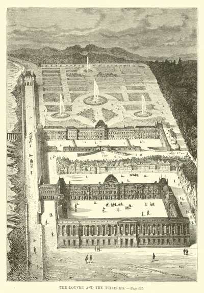 Le Louvre et les Tuileries - French School