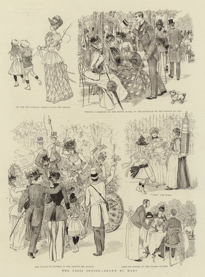 La Saison parisienne (litho) - French School