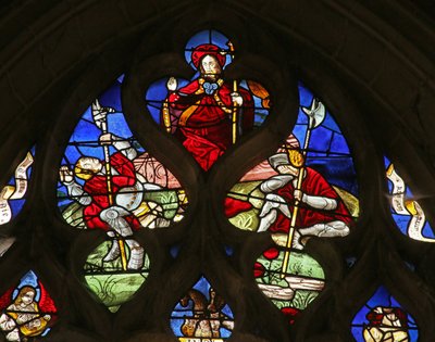 La Résurrection (le pélican avec ses petits en bas) - French School