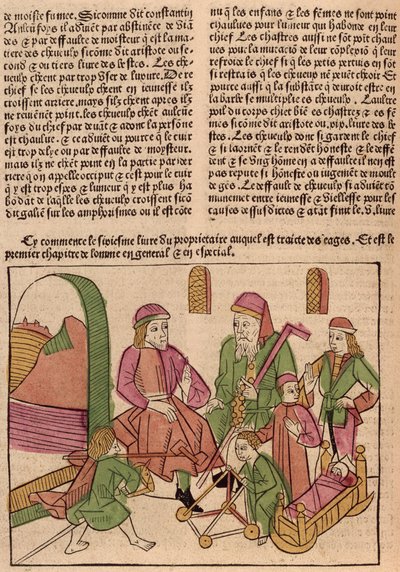 Les étapes de la vie, du Livre des Propriétés des Choses par Barthélemy l