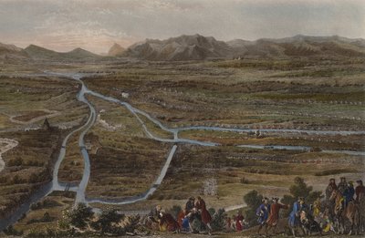La bataille de Cassano le 16 août 1705, gravée par Chavanne - French School