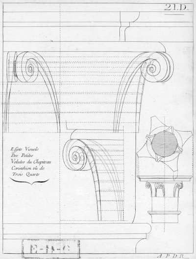 Le chapiteau corinthien, illustration d