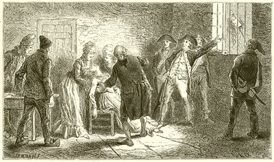 La tête de la Princesse de Lamballe montrée à la Reine - French School