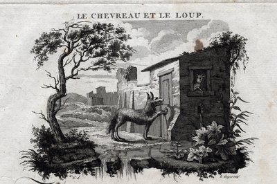 Le chevreau et le loup. Fable d