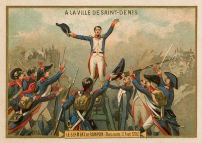 Le serment de Rampon, Montenotte, 10 avril 1796 - French School