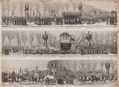 La procession pour la réinhumation de Napoléon, Paris, 1840 - French School