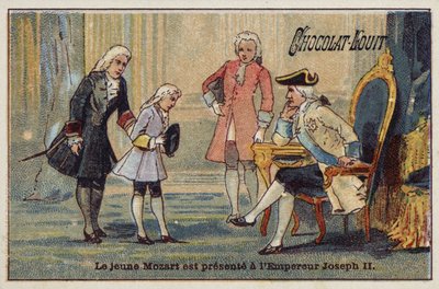 Le jeune Mozart est présenté à l