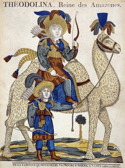 Théodolina, reine des Amazones. Image d
