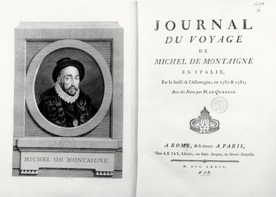 Page de titre et frontispice avec portrait de l