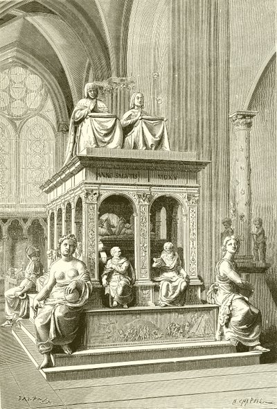 Tombeau de Louis XII et Anne de Bretagne à Saint-Denis - French School