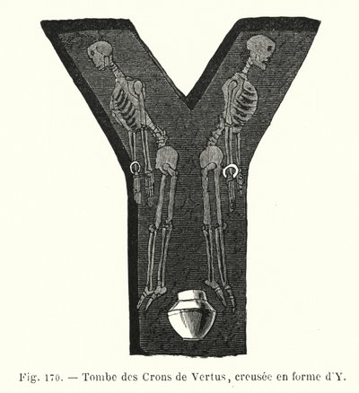 Tombes des Crons de Vertus, creusée en forme d