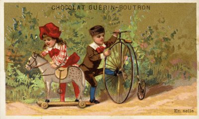 Cheval jouet et cycle jouet - French School