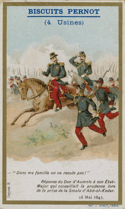 Carte de commerce émise avec Biscuits Pernot - French School
