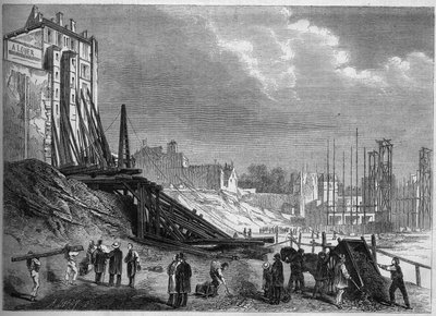 Transformations de Paris sous le Second Empire, Paris haussmannien : vue des démolitions à l