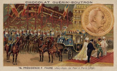 Le tsar Nicolas II de Russie visitant Paris - French School