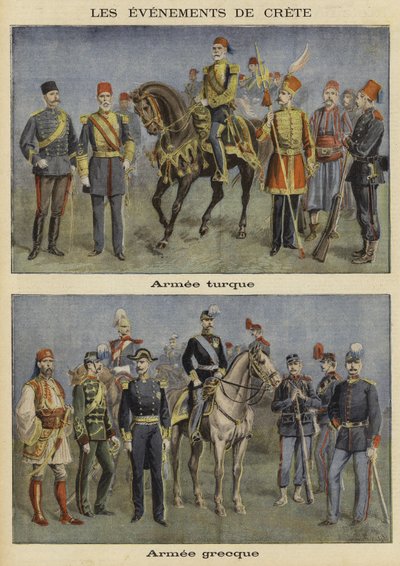Armées turques et grecques - French School