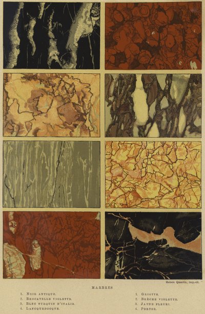 Types de marbre - French School
