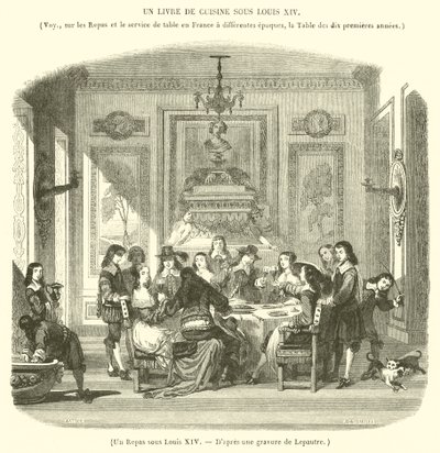 Un Repas sous Louis XIV - French School