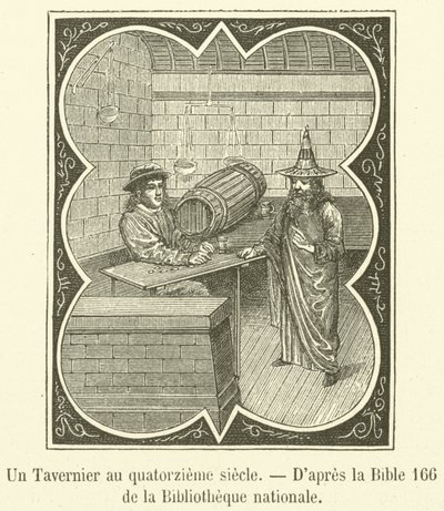 Un Tavernier au quatorzième siècle - French School