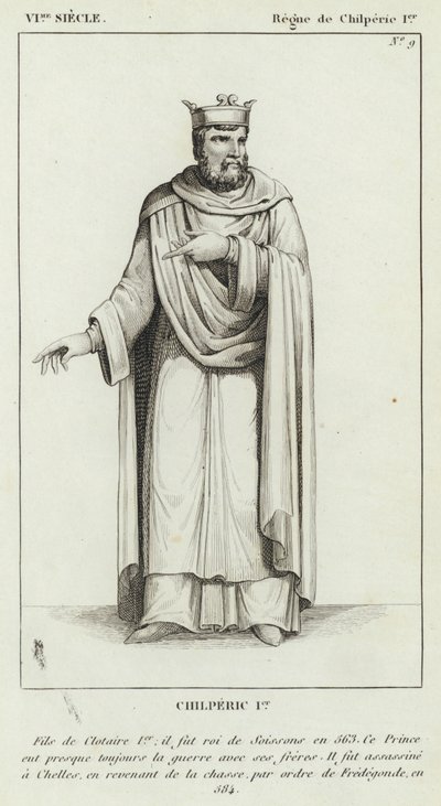VIe siècle, Règne de Chilpéric Ier, Chilpéric Ier - French School