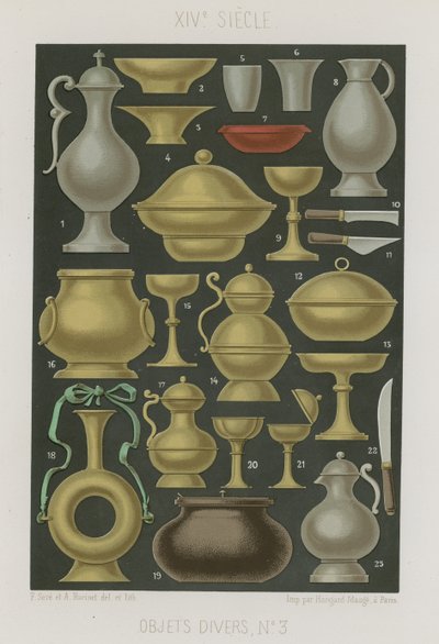 Divers objets du 16e siècle - French School