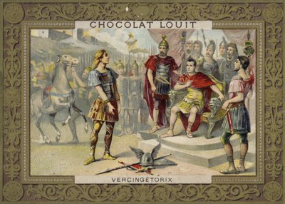 Vercingétorix se soumettant à Jules César, 52 av. J.-C. - French School