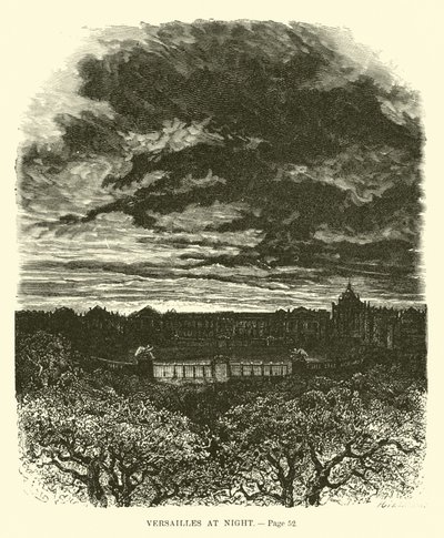 Versailles la nuit - French School