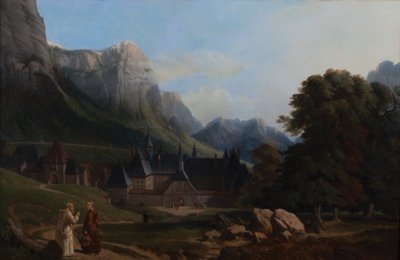 Vue du couvent de la Grande Chartreuse - French School
