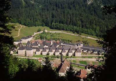 Vue du complexe monastique - French School