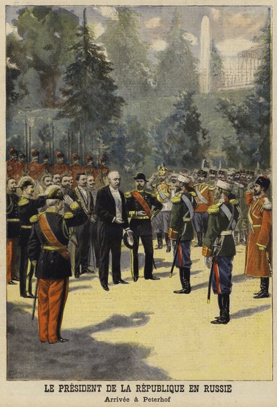 Visite du président français Félix Faure en Russie, 1897 - French School