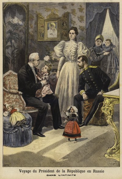 Visite du président français Félix Faure en Russie, 1897 - French School