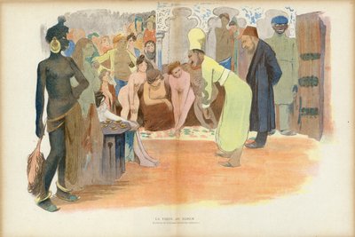 Visite au Harem, Illustration pour Le Rire - French School