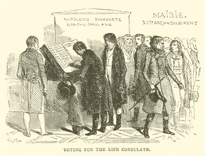 Vote pour le consulat à vie (gravure) - French School