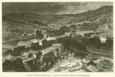 Vue de Central City, Colorado - French School