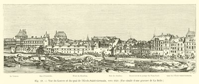 Vue du Louvre et du quai de l
